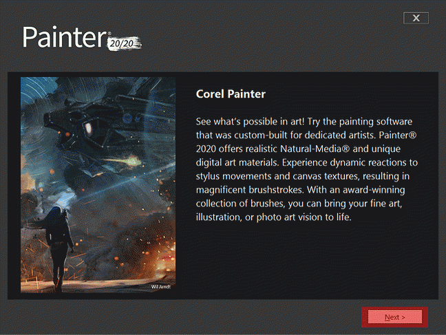 COREL PAINTER 2020 IS NOT INSTALLING