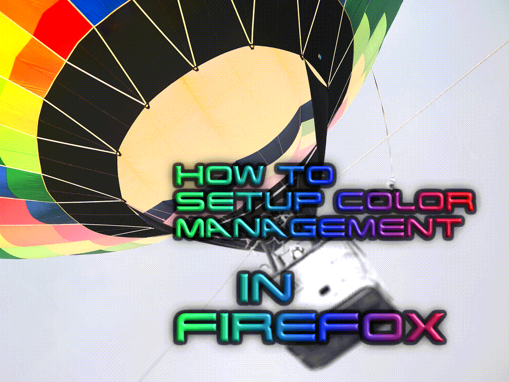 COLOR MANAGEMENT IN FIREFOX
