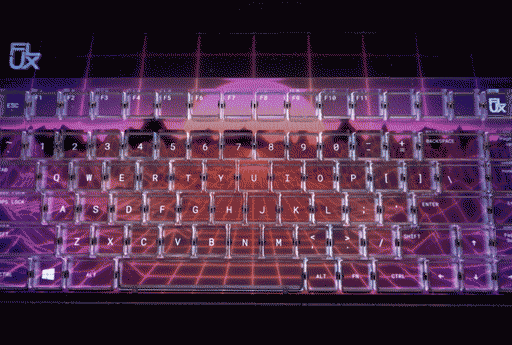 Flux Keyboard That Is An IPS Panel With Attached Magnetic Levitation Switches