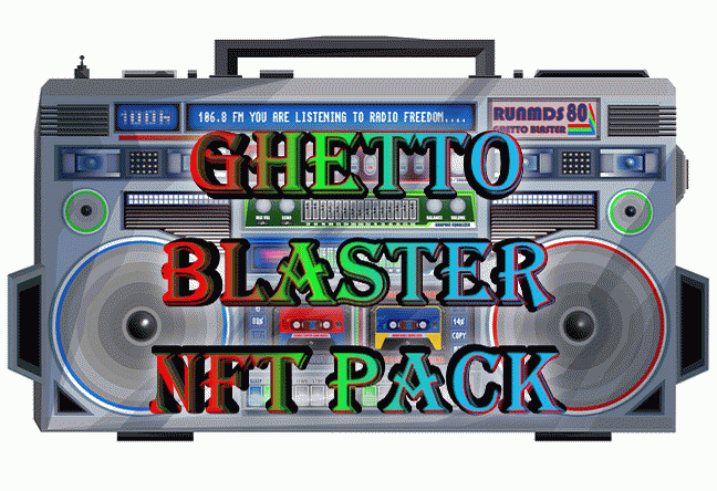 RETRO GHETTO BLASTER BOOMBOX ▀ ANOTHER NFT PROJECT